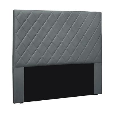 Cabeceira Decorativa 1,40m Baelon Veludo Cinza G63 - Gran Belo