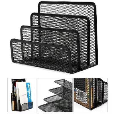 Organizador Mesa Escritorio Suporte 3 Divisorias Metal
