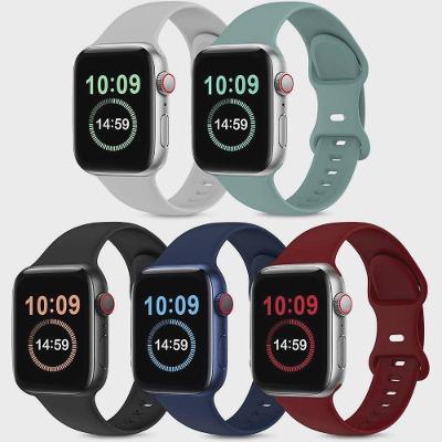 Kit 5 Pulseiras De Silicone Esportivas Compatíveis Com Aple Watch De 45mm 44mm, 42mm Compatíveis Com Iwatch Series 8-7-6