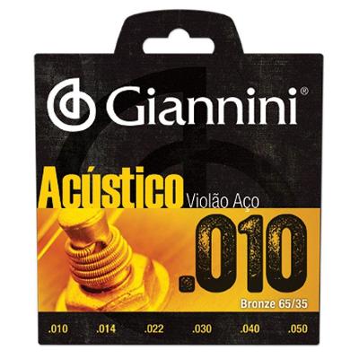 Corda para Violão Geswam Bronze Acústica 65-35 Alma em Aço Bronze Giannini
