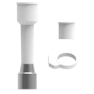 Extensor para Torneira de Cozinha 90mm para Torneira sem Rosca com Arejador Branco Blukit