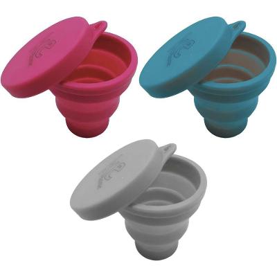 Copo Retrátil 6648 Reutilizável Leve Dobrável para Viagens Azul, Rosa, Cinza Ke Home