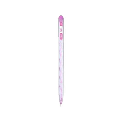Caneta Esferográfica Tilibra Spin 0,5 mm Ponta Fina com Tinta Fluida de Secagem Rápida Rosa