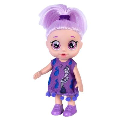 Boneca Divertidamente Festa Fantasia Medo com Cabelos e Olhos Brilhantes Azul Cotiplás