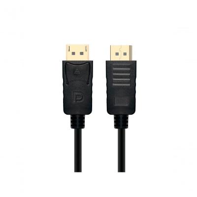 Cabo Displayport V1.2 DP1220 2M com Resolução 4K 60HZ e Conector Dourado Preto Plus Cable