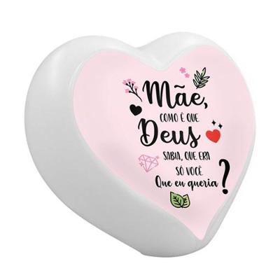 Luminária Coração Como Deus Sabia Usb