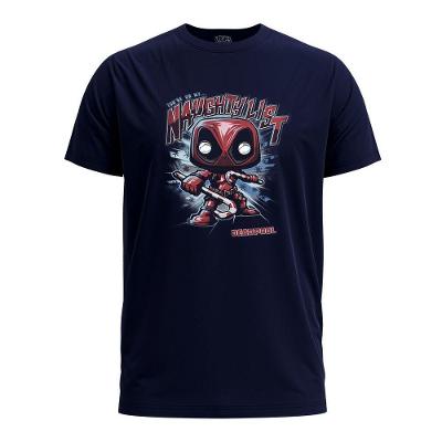 Camiseta Funko Pop! Pop Tees Marvel Deadpool Tam m com Bobblehead de Vinil e Estampa Durável