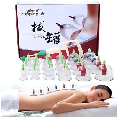 Kit Ventosaterapia Evo Pilates 2607 para Massoterapia Acupuntura Sucção e Estética
