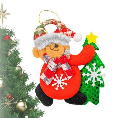 Enfeite Decoração Arvore De Natal Boneco Pendurar Natalino M Modelo:ursinho