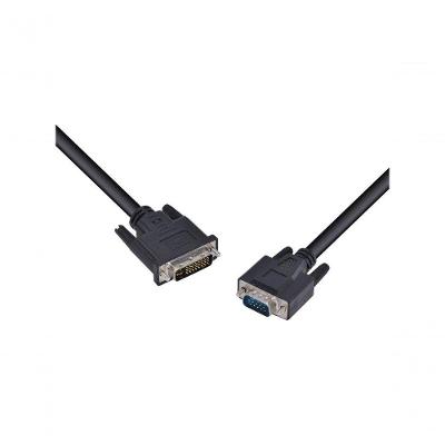 Cabo Dvi para Vga Divga-2 24+5 Pinos Macho para 15 Macho 2 Metros Preto Vinik
