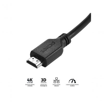 Cabo HDMI 2.0 PHM20-1 4K 60HZ 30AWG em Cobre Puro 1 METRO com Ethernet Pcyes