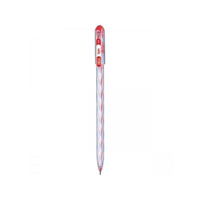 Caneta Esferográfica Tilibra Spin 0,5 mm Ponta Fina Escrita Fluida 1 Unidade Vermelho
