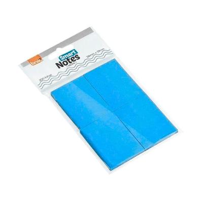 Bloco Adesivo BRW Smart Notes Neon com 200 Folhas Tamanho 38 X 51MM para Anotações e Lembretes Azul