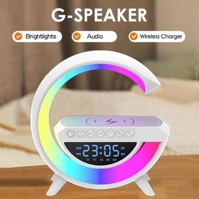 Luminaria G-speaker Multifuncional Smart Station Led Caixa De Som Relógio