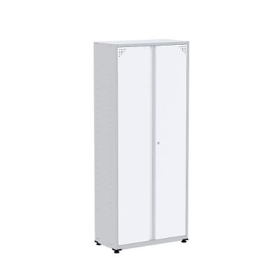 Armário De Aço Alto Para Escritório Linha Aço 1927x800x400 - Ap409 Cinza-branco