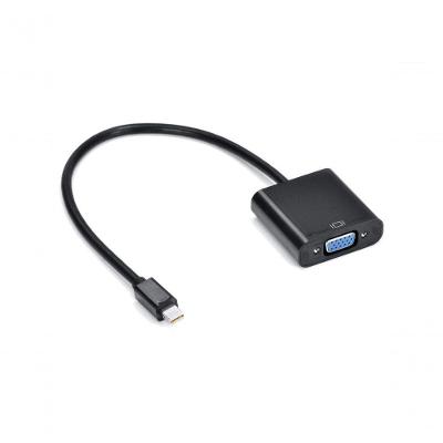 Cabo Adaptador Mini Displayport para VGA Fêmea 30CM para Monitor Analógico e Projetor Vkoem