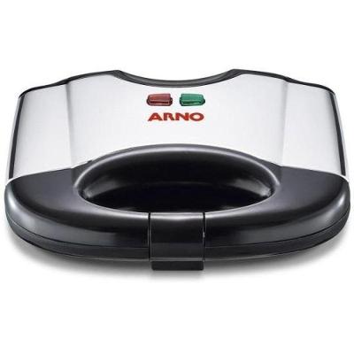 Sanduicheira e Grill Sacs com Placa Antiaderente em Inox para Cozinha Prática Inox 220V