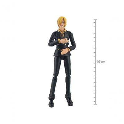 Action Figure Variable Action Heroes Sanji com Placas Faciais e Perna Intercambiáveis Preto