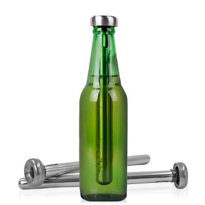 Kit 2 Bastão Resfriador Aço Inox Bebida Gelada Garrafa Refrigerante