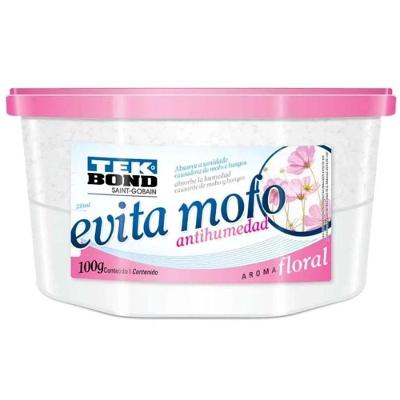 Desumidificador Evita Mofo Pote 100G Floral para Remover Umidade com Fragrância para Armários Rosa