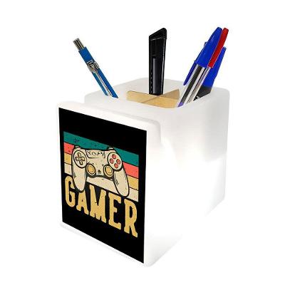 Organizador De Mesa Iluminado Black Gamer