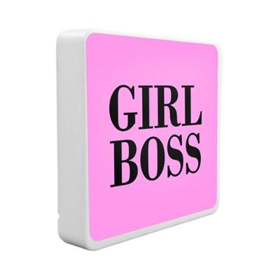 Luminária Box Slim Girl Boss Usb