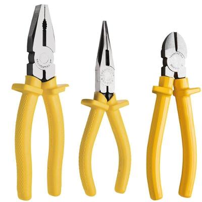 Kit De Ferramentas Tramontina Com Alicate De Bico 6 Alicate Universal 8 E Alicate Corte Diagonal 6