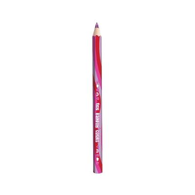 Lápis de Cor Jumbo Tris Rainbow Colors com Mina Macia 1 Unidade Rosa Escuro, Rosa Claro e Vermelho