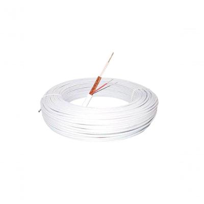 Cabo Coaxial Flexível CFTV 4,0MM 80% Malha Cobre +2 Alimentações Internas Indicado para CFTV