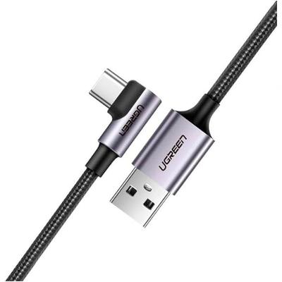Cabo Ugreen Usb-a/usb-c 3a 90 graus  Us284 1m - Preto