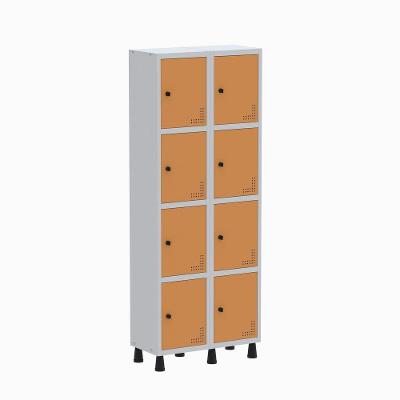 Roupeiro Aço Linha Light 8 Portas - Gr302-8 Cinza-laranja Picasso