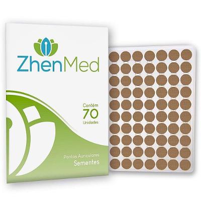 Placa Acupuntura Zhenmed Semente Esparadrapo Redondo - 70 Unidades