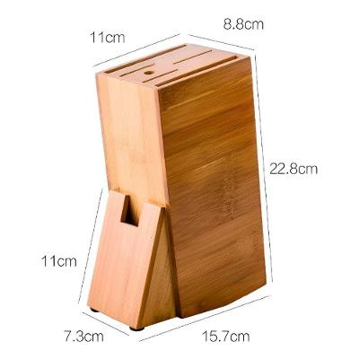 Faqueiro Suporte Facas Organizador Bambu Cozinha Elegância - Praticidade Na Sua Cozinha