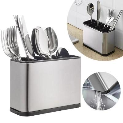 Porta Talher Escorredor Inox 4 Divisórias Pia Cozinha - Perfeito Para Cozinhas Elegantes E Funcionais