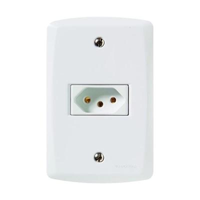Tomada Simples 4x2 2p+t Nbr 20a 250v 57145/013 Branca Tramontina