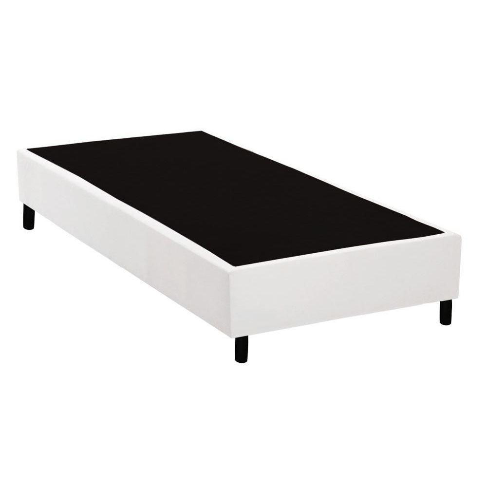 Cama Box Base Solteiro Universal Courano White (88x188x20) - Costa Rica - 1