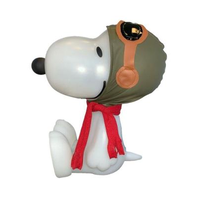 Luminária 3d Snoopy Aviador Luz Difusa Decoração Criativa