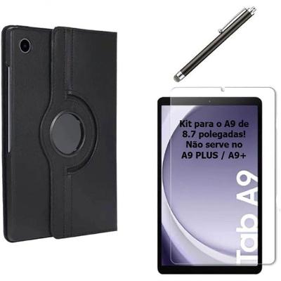 Capa Case Anti Impacto Compativel Tablet Samsung Galaxy Tab A9 8.7 Pol (x110 X115) + Película De Vidro Temperado 9h + Ca
