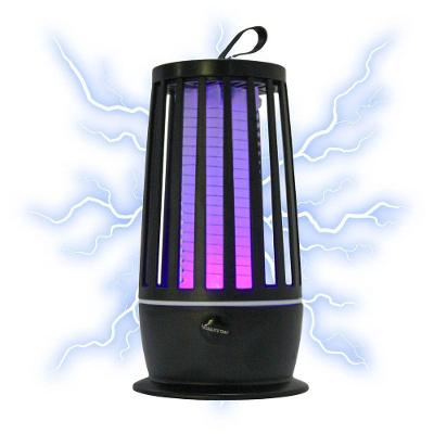 Repelente Mini Armadilha Eletrica Mata Mosquitos Pernilongos Silencioso Abajur Led Uv Usb - Preto