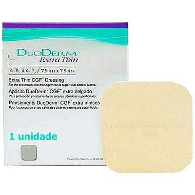 Curativo Hidrocolóide Duoderm Extra Fino Convatec - 7,5cm X 7,5cm - Unidade