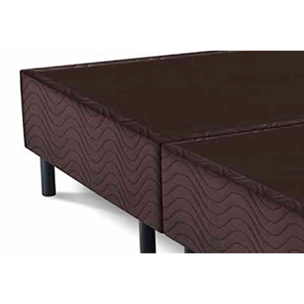 Cama Box Base Solteiro Universal Suede Brown (96x203x20) - Costa Rica - 3