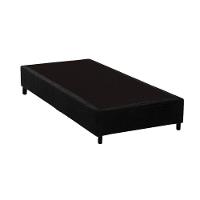 Cama Box Base Solteiro Universal Suede Black (96x203x20) - Costa Rica - 1