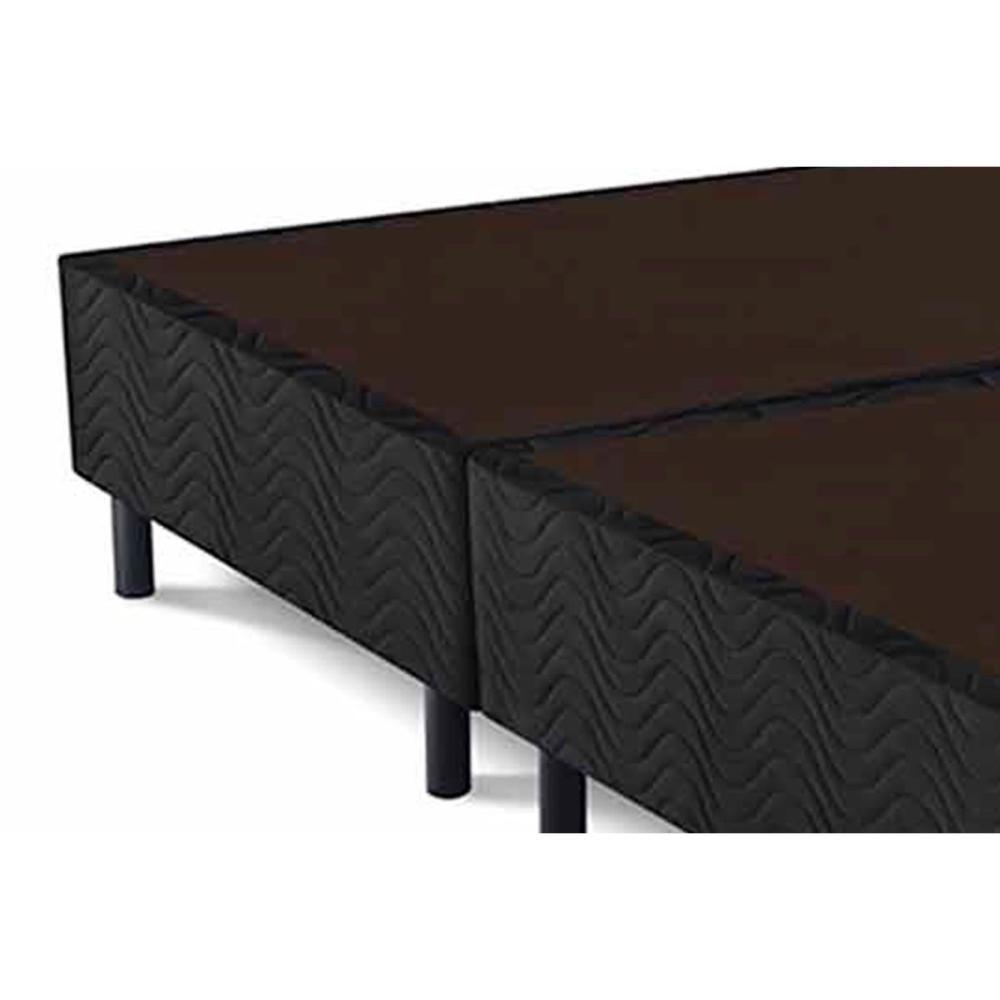 Cama Box Base Solteiro Universal Suede Black (96x203x20) - Costa Rica - 5