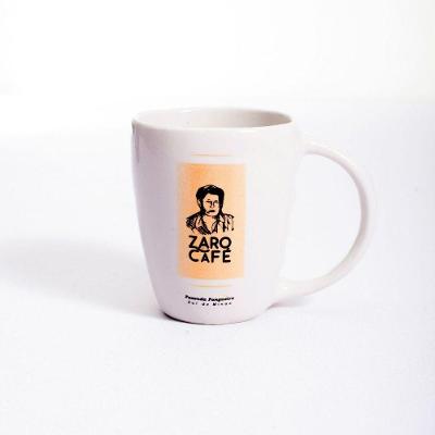 Caneca Zaro Café Branca 120ML em Porcelana para Café com Design Minimalista Branco