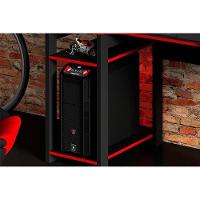 Mesa de Computador Solteiro Gamer ME4152 Preto/Vermelho - Tecno Mobili - 10