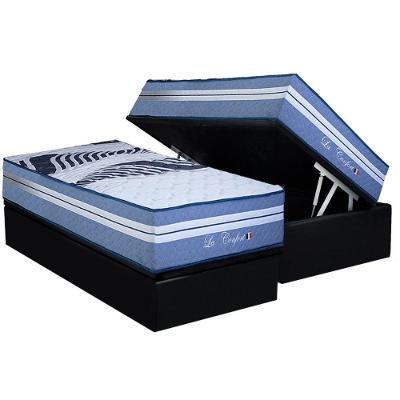 Colchão Solteiro Molas Ensacadas D20 La Confort 88x188 Azul Jeans Colchão Paropas