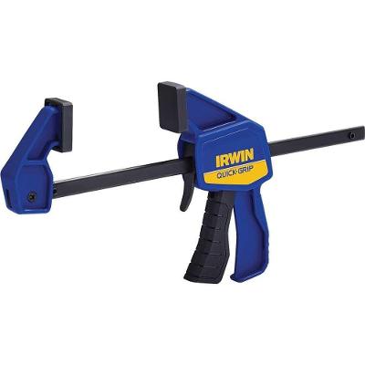 Grampo Tipo Sargento Aperto Rápido Mini 6 150mm 140lbs Resina com Almofadas Irwin
