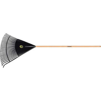 Vassoura para Jardim 77856804 Plástica 30 Dentes Cabo 1,2m Preta Tramontina