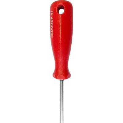 Chave de Fenda 1-4 X 4 R38101619 Aço Cromo Vanádio Cabo Ergonômico Vermelho Gedore