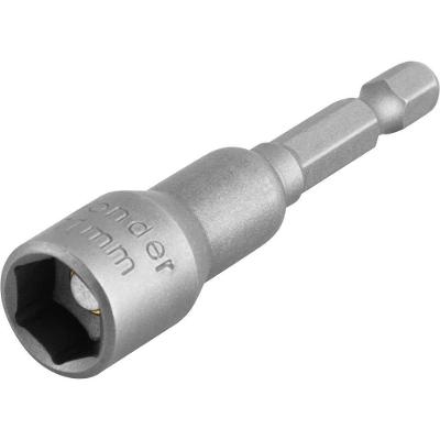 Ponteira Soquete Sextavada Magnética 11mm 1-4 em Aço Cromo Vanádio Vonder